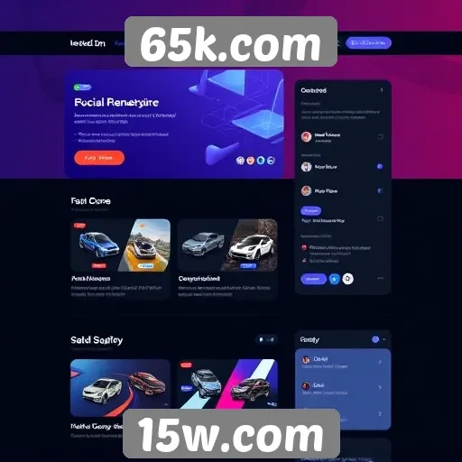 Mudanças na interface do usuário do 65k.com