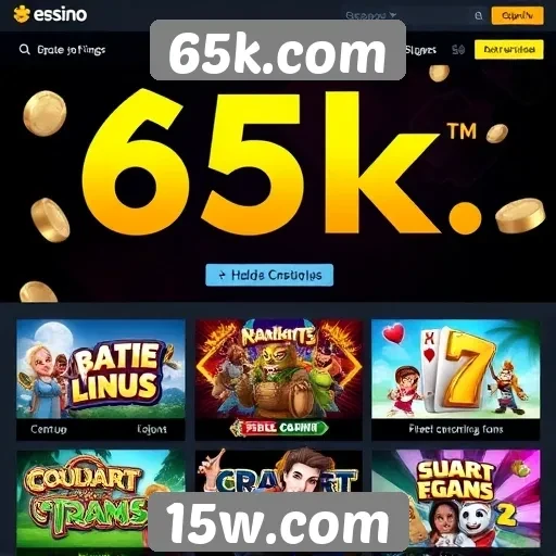 Oferta de jogos gratuitos no site 65k.com
