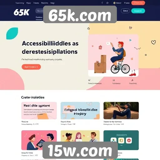 Acessibilidade e inclusão no site 65k.com