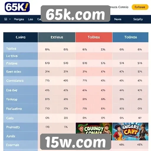 Comparativo entre 65k.com e outros sites de jogos